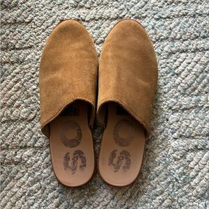 Women’s Sorel Suede Mules, 6.5